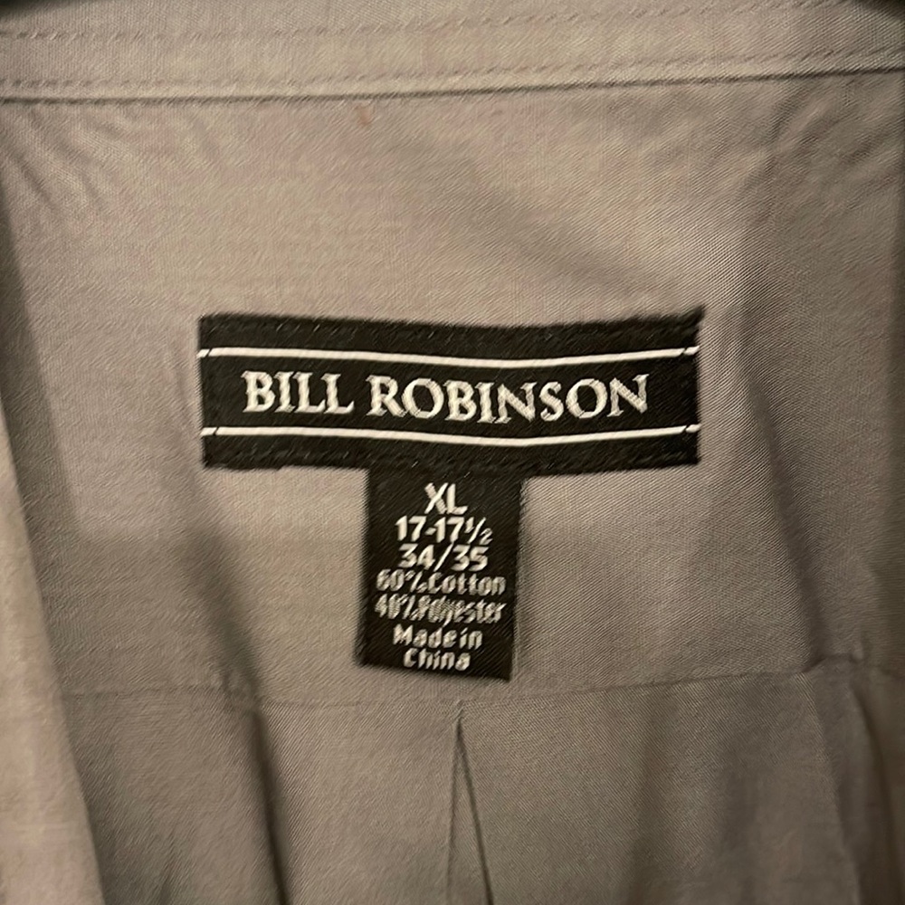 Bill Robinson 60%, cotton, 40% polyester